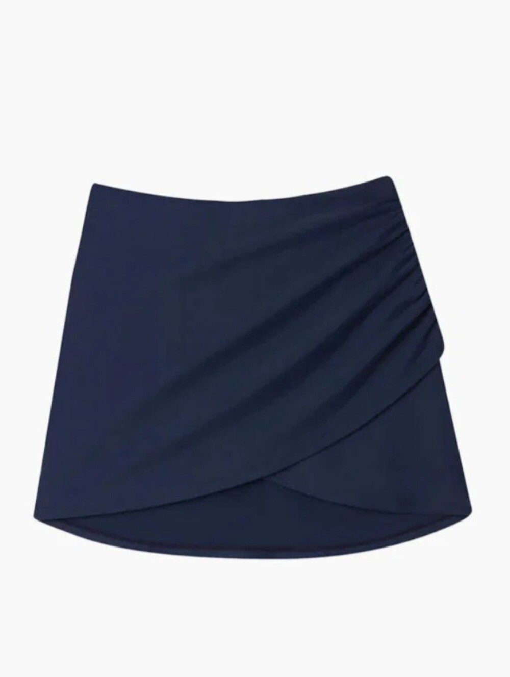 summersalt Deep Sea Navy The Ruched Wrap Swim Skirt